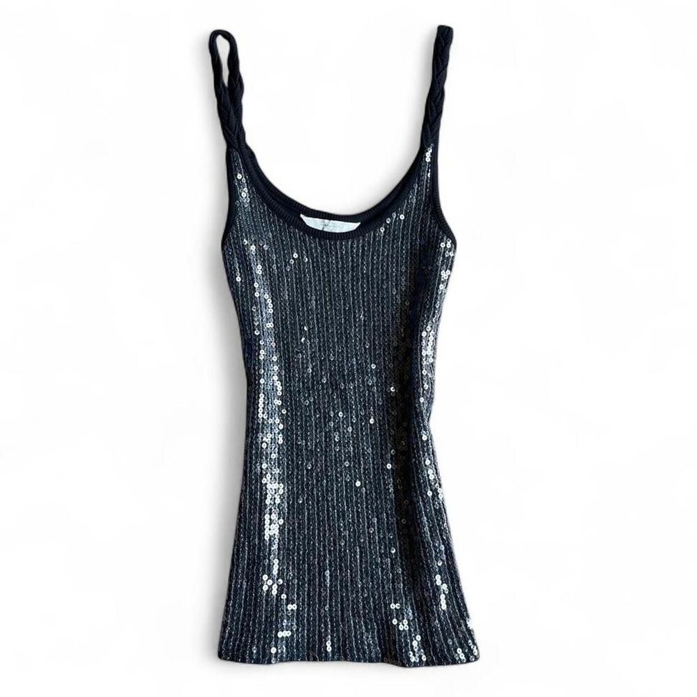 Sean-john Women's Black and Grey Vest